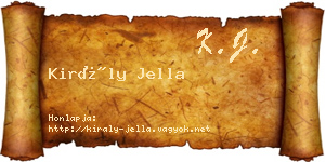 Király Jella névjegykártya
